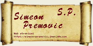 Simeon Premović vizit kartica
